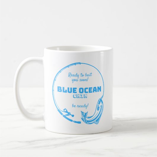 Sea Theme Blue Coffee Cup Kaffeetasse (Links)