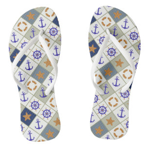Sea Theme Muster 2 Badesandalen