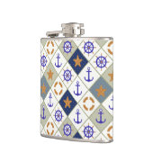 Sea Theme Muster 2 Flachmann (Links)