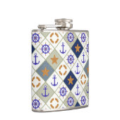 Sea Theme Muster 2 Flachmann (Rechts)