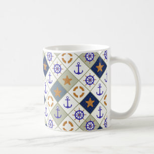 Sea Theme Muster 2 Kaffeetasse