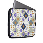 Sea Theme Muster 2 Laptopschutzhülle (Vorne Rechts)