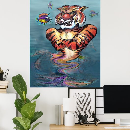 Sea Tiger Poster (Heimbüro)