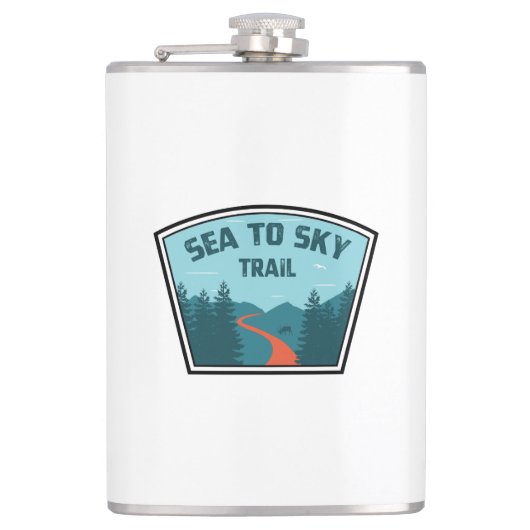 Sea to Sky Train British Columbia Flachmann (Vorderseite)