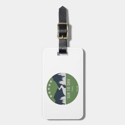 Sea to Sky Train British Columbia Gepäckanhänger (Vorderseite vertikal)