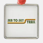 Sea to Sky Train British Columbia Ornament Aus Metall (Vorne)