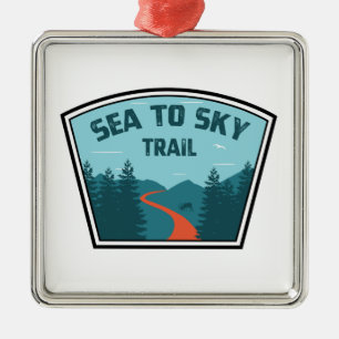 Sea to Sky Train British Columbia Ornament Aus Metall