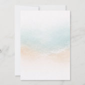 Sea Turtle A Little Hatchling Couples Baby Shower  Einladung (Rückseite)