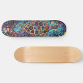 Sea Turtle - Aborigine Style - Skateboard Deck (Horizontal)