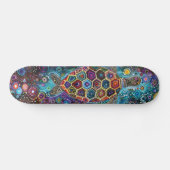 Sea Turtle - Aborigine Style - Skateboard Deck (Horizontal)