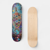 Sea Turtle - Aborigine Style - Skateboard Deck (Vorderseite)