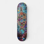 Sea Turtle - Aborigine Style - Skateboard Deck (Vorderseite)