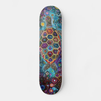Sea Turtle - Aborigine Style - Skateboard Deck