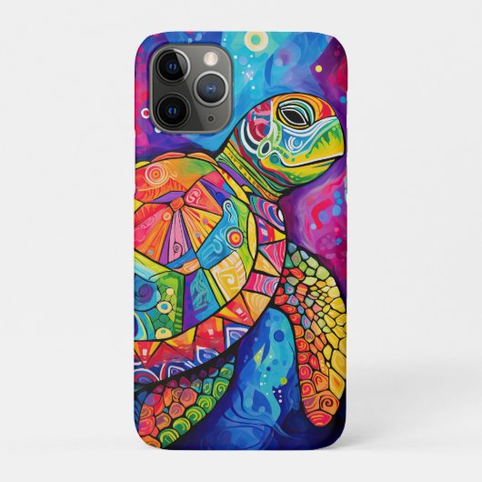 Sea Turtle Abstrakt Earth Day Ocean Beach Nature Case-Mate iPhone Hülle (Rückseite)