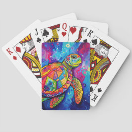 Sea Turtle Abstrakt Earth Day Ocean Beach Nature Spielkarten