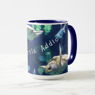 "Sea Turtle Addict" - 15 oz Tasse CUSTOMIZE ES!