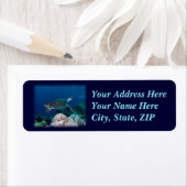 Sea Turtle Address Label (Insitu)