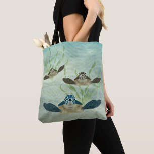 Sea Turtle Allover Tasche