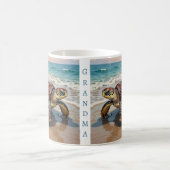 Sea Turtle and Baby Illustration | Personalized Kaffeetasse (Mittel)