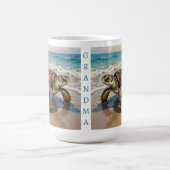 Sea Turtle and Baby Illustration | Personalized Kaffeetasse (Mittel)