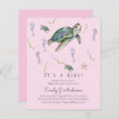 Sea Turtle and Friends Baby Boy oder Girl Shower I (Vorne/Hinten)