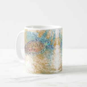 Sea Turtle Art Coastal Art Kaffeetasse