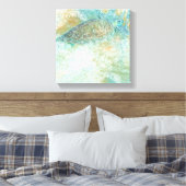 Sea Turtle Art Coastal Malerei Art Leinwanddruck (Insitu (Schlafzimmer))
