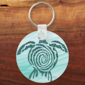 Sea Turtle Art Schlüsselanhänger (Gerettet die Sch (Vorderseite)