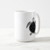Sea turtle b/w kaffeetasse (VorderseiteRechts)