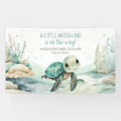 Sea Turtle Baby Dusche Banner (Horizontal)