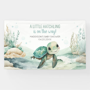 Sea Turtle Baby Dusche Banner