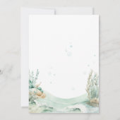 Sea Turtle Baby Dusche Einladung (Rückseite)