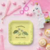Sea Turtle Baby Dusche Gelborange Teller 7" v2 (Party)