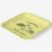 Sea Turtle Baby Dusche Gelborange Teller 9" v2 (Gewinkelt)