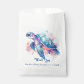 Sea Turtle Baby Dusche Geschenktütchen (Vorderseite)