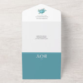 Sea Turtle Baby Dusche in einer einzigen Einladung (Außenbereich)