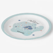 Sea Turtle Baby Dusche | Niedlicher Ozean Pappteller (Schrägansicht)