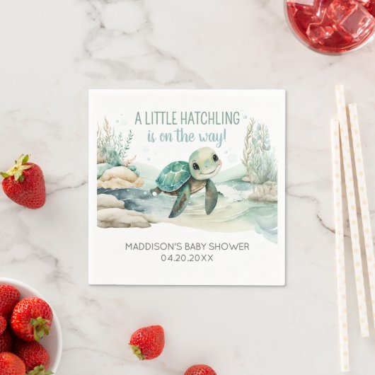 Sea Turtle Baby Dusche Serviette (Beispiel)