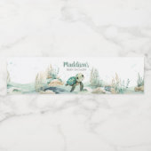 Sea Turtle Baby Dusche Wasserflaschenetikett (Einzelnes Label)