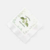 Sea Turtle Baby Dusche White Napkins Serviette (Ecke)