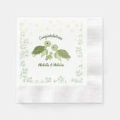Sea Turtle Baby Dusche White Napkins Serviette (Vorderseite)
