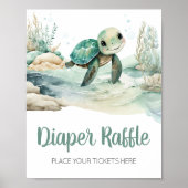 Sea Turtle Baby Dusche Windelwanne Poster (Vorne)