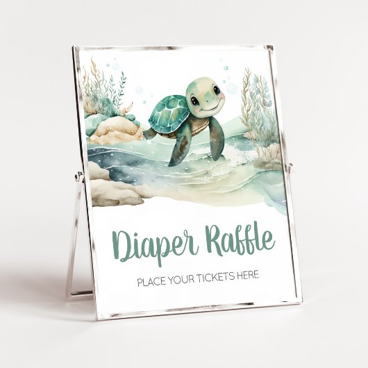 Sea Turtle Baby Dusche Windelwanne Poster