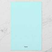 Sea Turtle Baby Happy and Süße Figur Briefpapier (Rückseite)