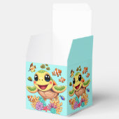 Sea Turtle Baby Happy and Süße Figur Geschenkschachtel (Geöffnet)