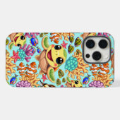 Sea Turtle Baby Happy and Süße Figur iPhone Hülle (Rückseite (Horizontal))