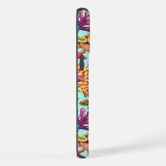 Sea Turtle Baby Happy and Süße Figur iPhone Hülle (Rechte Seite)