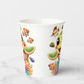 Sea Turtle Baby Happy and Süße Figur Pappbecher (Links)