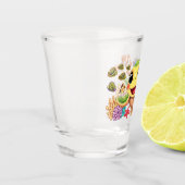 Sea Turtle Baby Happy and Süße Figur Schnapsglas (Links)