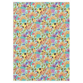 Sea Turtle Baby Happy and Süße Figur Tischdecke (Vorderseite)